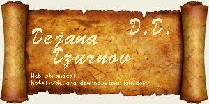 Dejana Džurnov vizit kartica